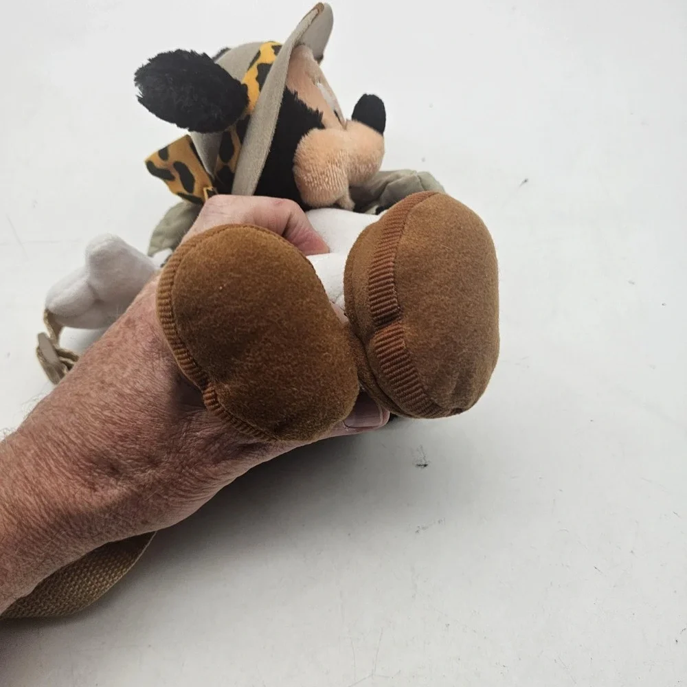Disney Minnie Mouse Safari Waist Pack Khaki Tan Fanny Pack Belt Bag Plush Kids